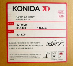 Film asciutto della trasparenza degli alti di acutezza raggi x medici di Konida per la stampante Fuji/di AGFA